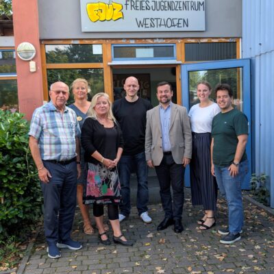 Besuch des Bürgermeisters im Jugendzentrum Westhofen